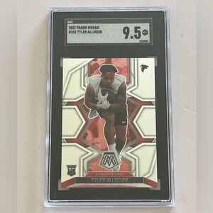 Tyler Allgeier Rookie Card SGC 9.5  - 2022 Mosaic #351 - Atlanta Falcons